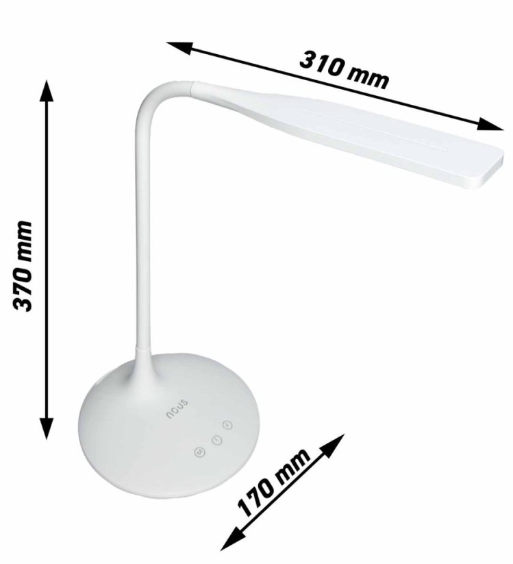 Smart Stolová Lampa WiFi Nous S1 biela S1WHITE