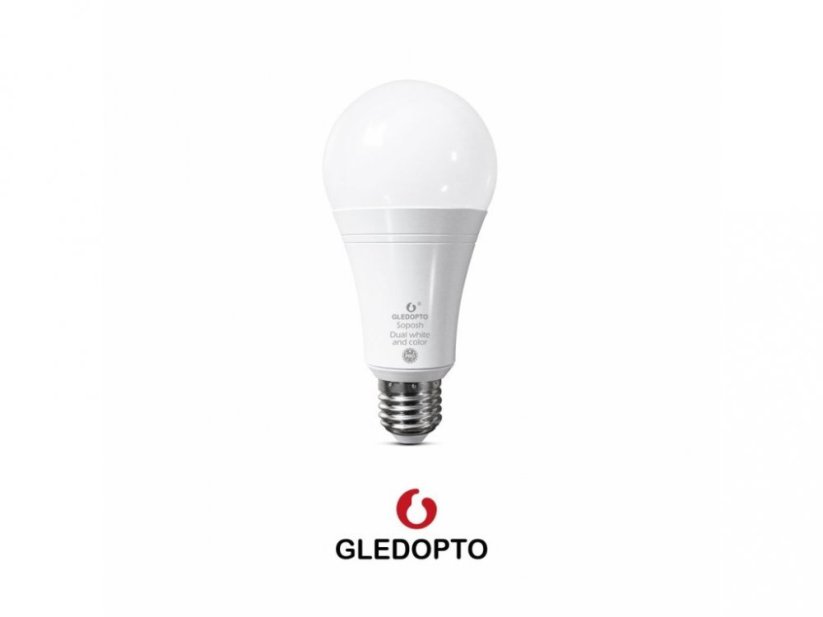 ZigBee LED E27 Gledopto 12W žiarovka RGB a CCT podpora