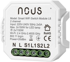 Nous Smart WiFi dvojité relé L8