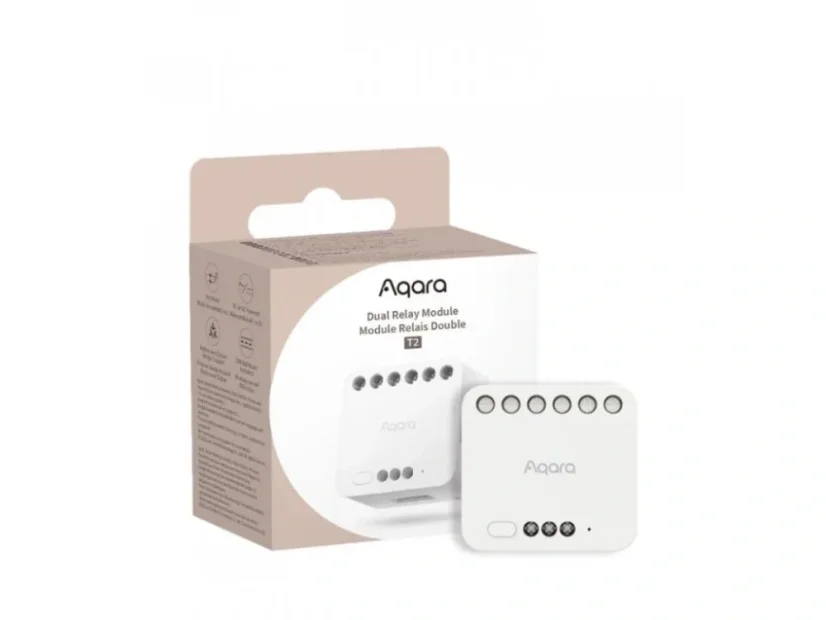 Aqara dvojité spínacie relé T2 (AQARA Dual Relay Module T2)